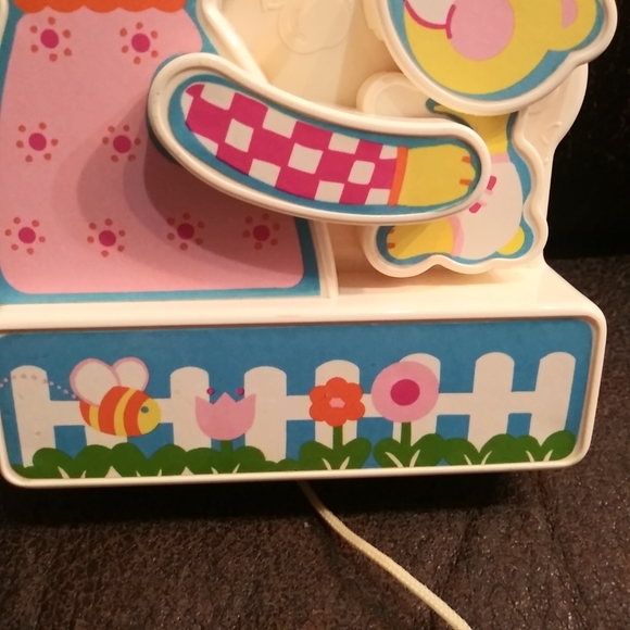 Sankyo Vintage 1982 Tomy Teddy Bear Picnic Pull String Crib Music Box Toy. - Picture 5 of 8